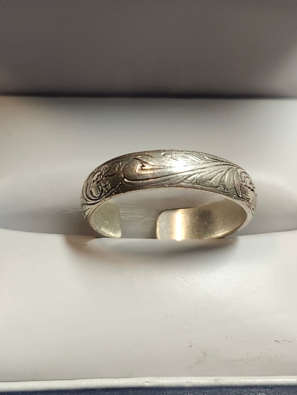 Sterling Silver Open Band Ring - Silver 4.25